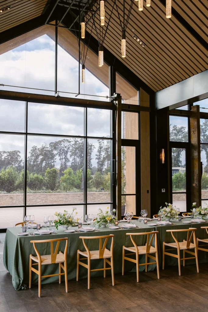 interior of a wedding venue at Stanly Ranch, Auberge Resorts Collection in Napa