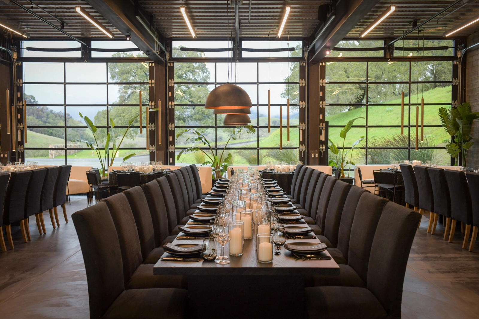 Evening event ambiance