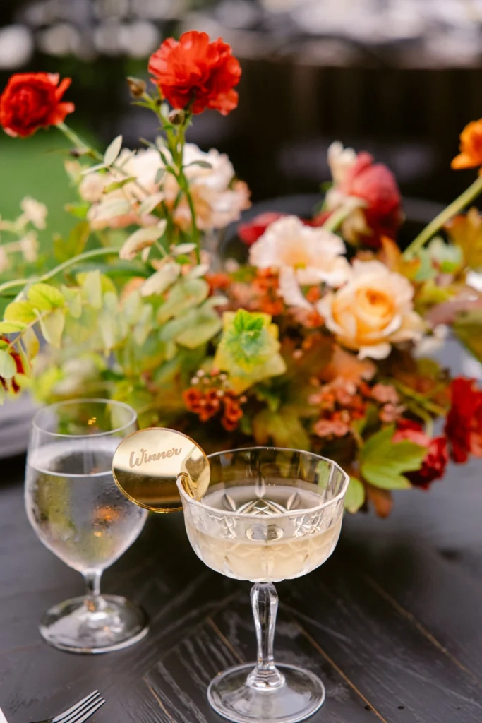 Guests at wine reception