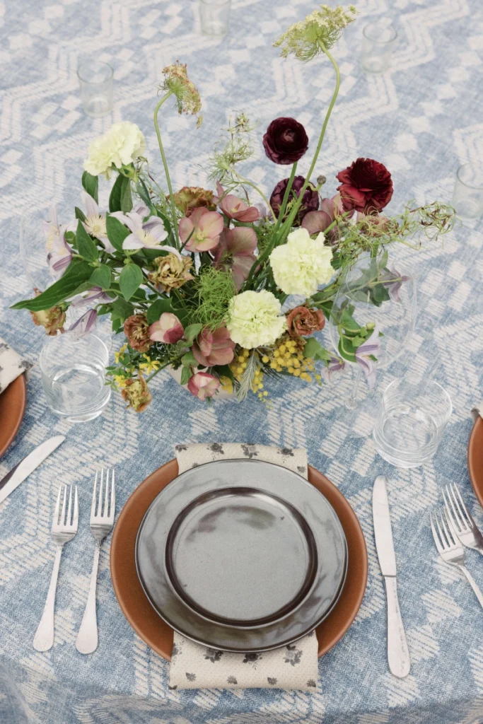 Retreat dining setup