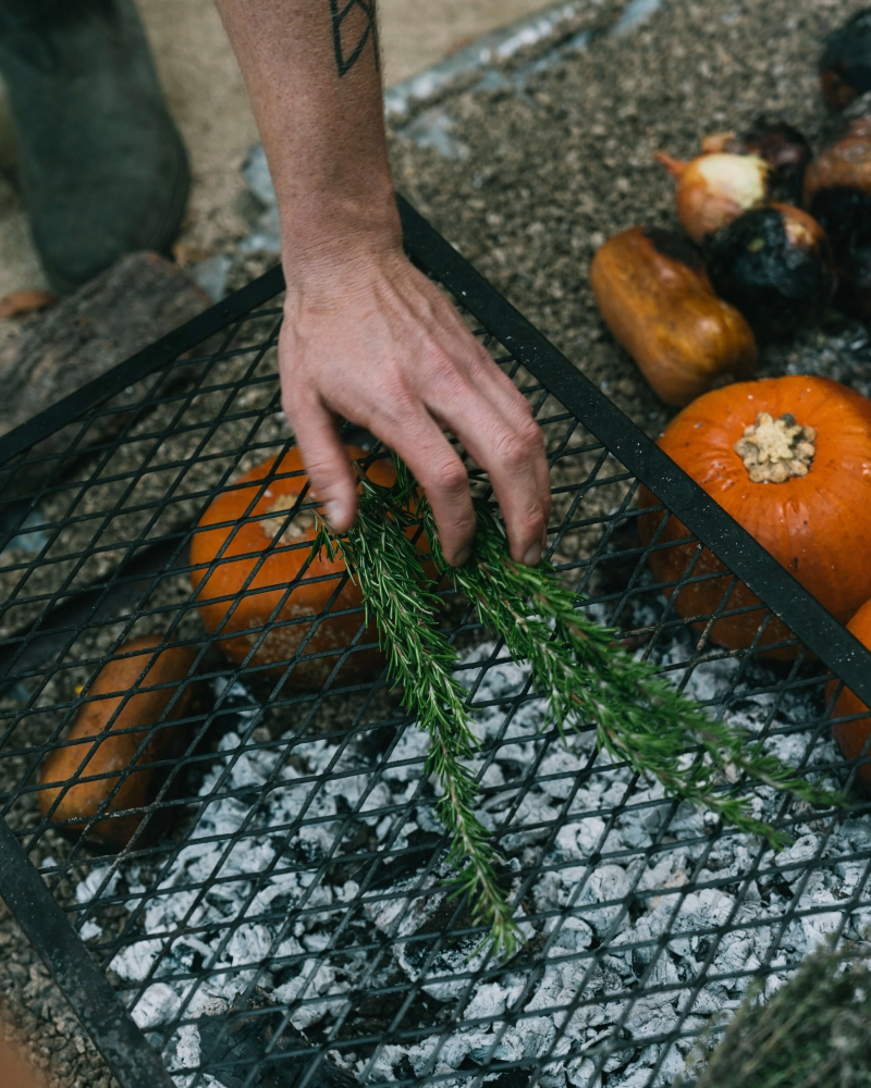 Live fire cooking