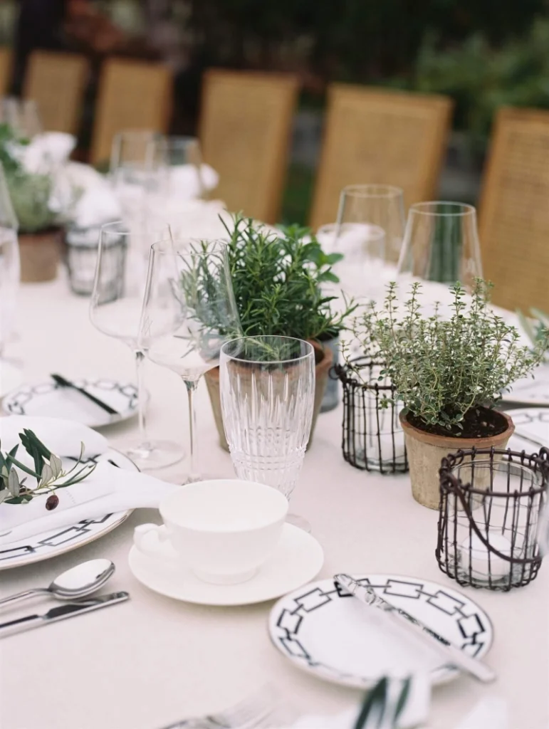 Vineyard brunch table
