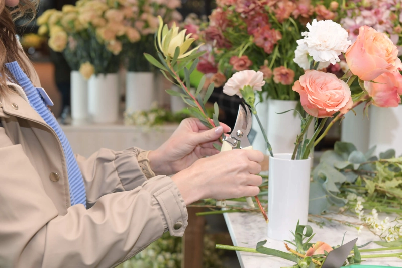 Flower arranging activity