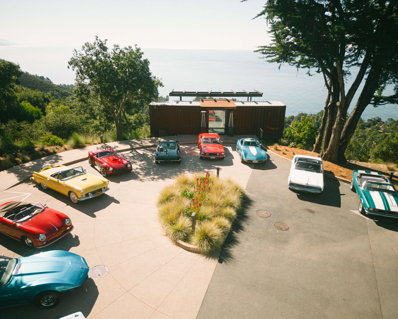 Classic car gathering