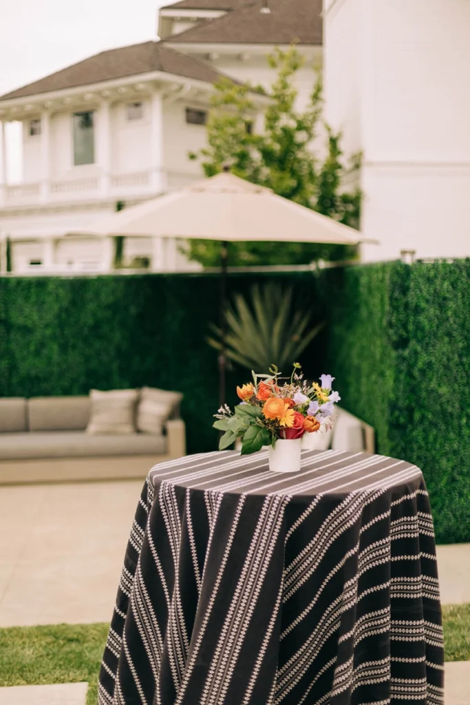 Reception tablescape