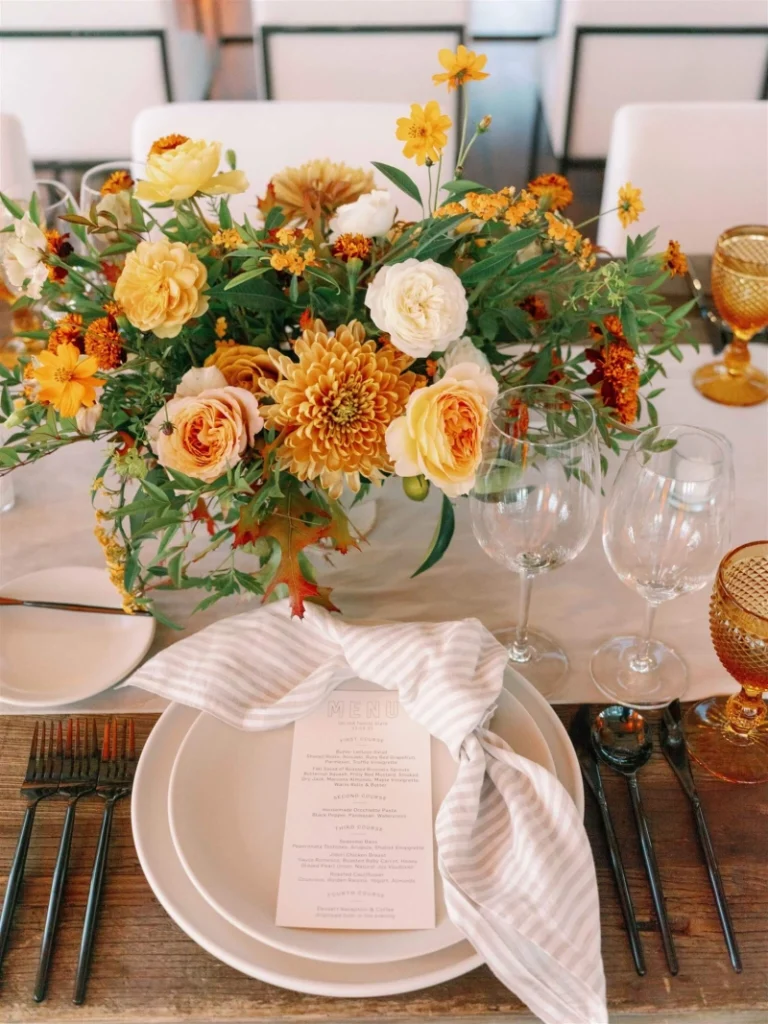 Carneros floral tablescape