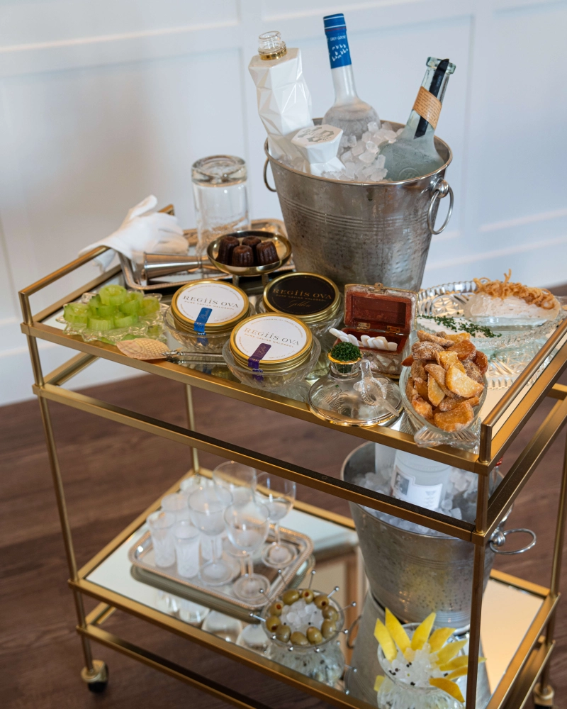CEO retreat bar cart