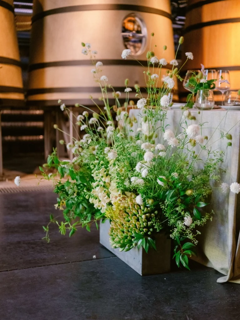 Winery floral décor