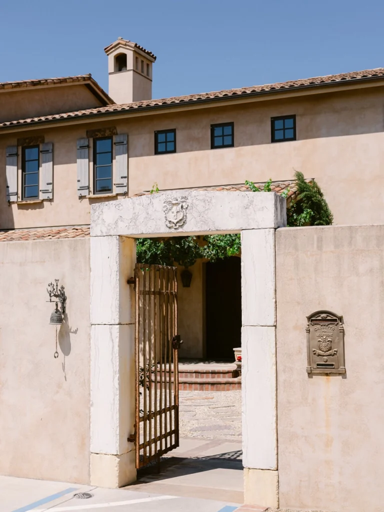 Winery entrance archway