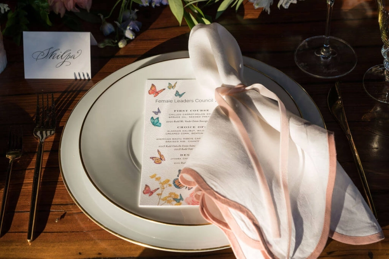 CEO Circle table setting