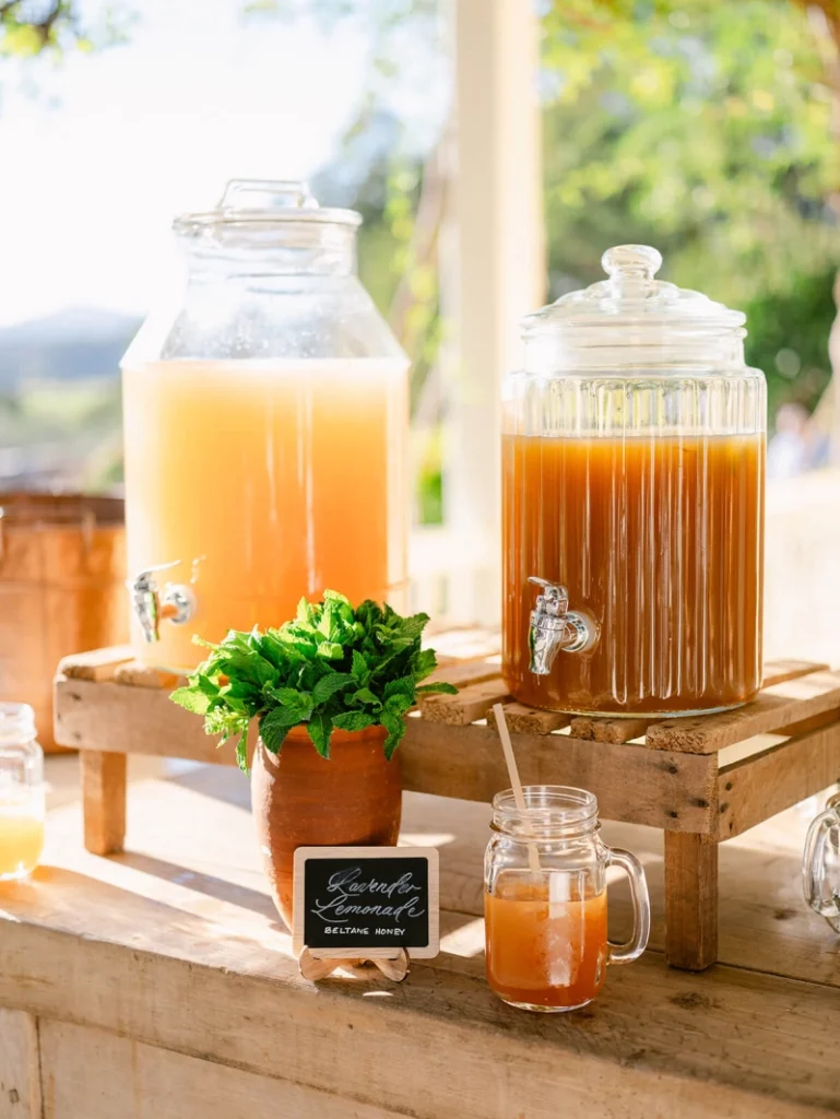 Fresh lemonade station