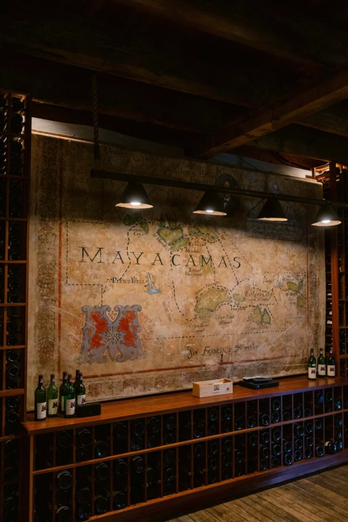 Winery cellar map display