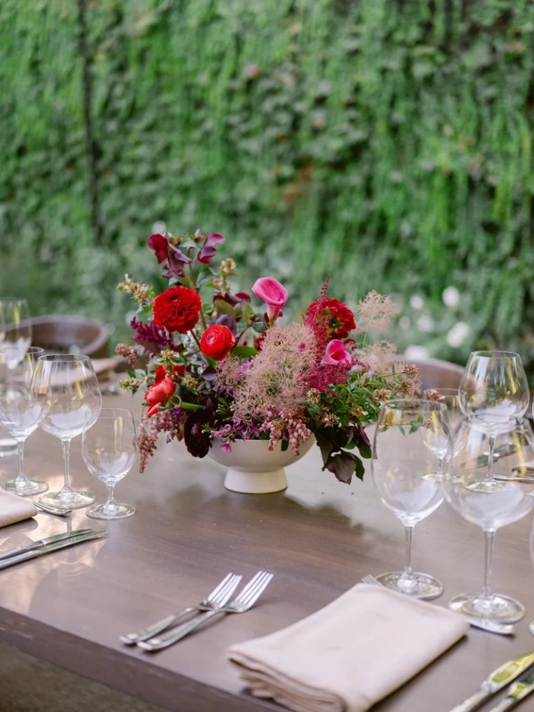Napkin detail, table setting