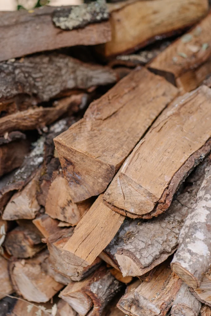Winery firewood setup