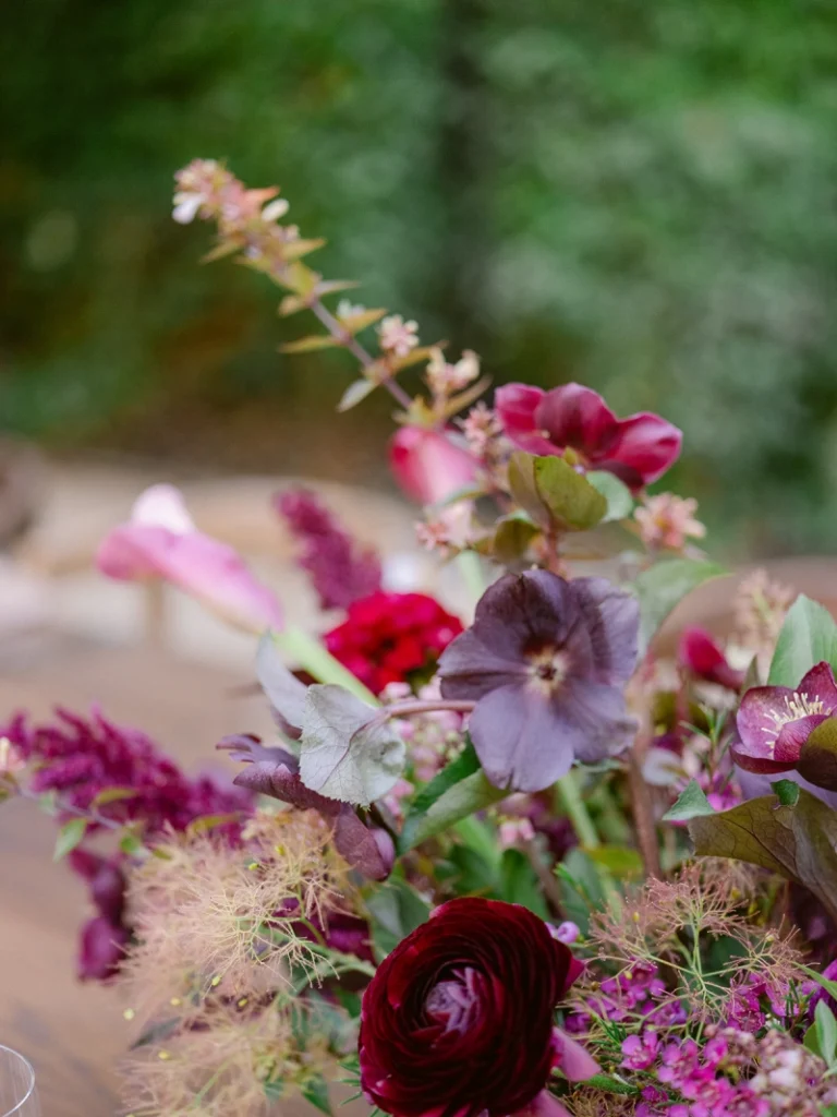 Floral arrangement detail