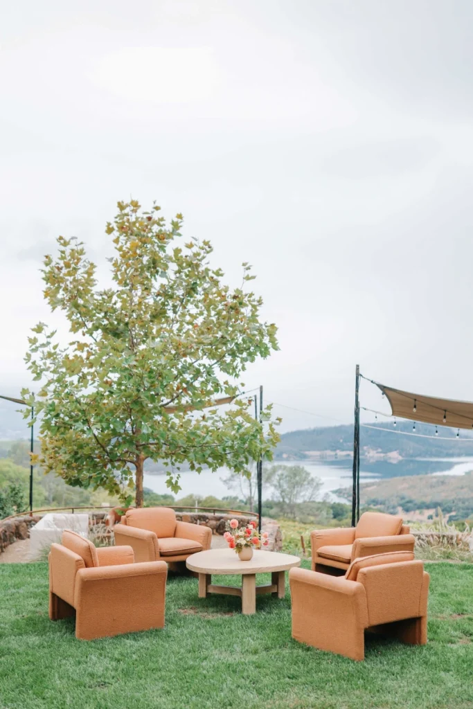 Winery event furniture