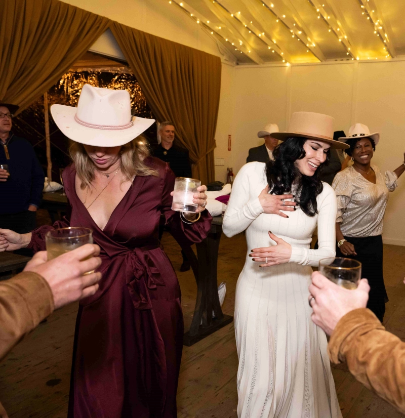 Dancing at ranch event