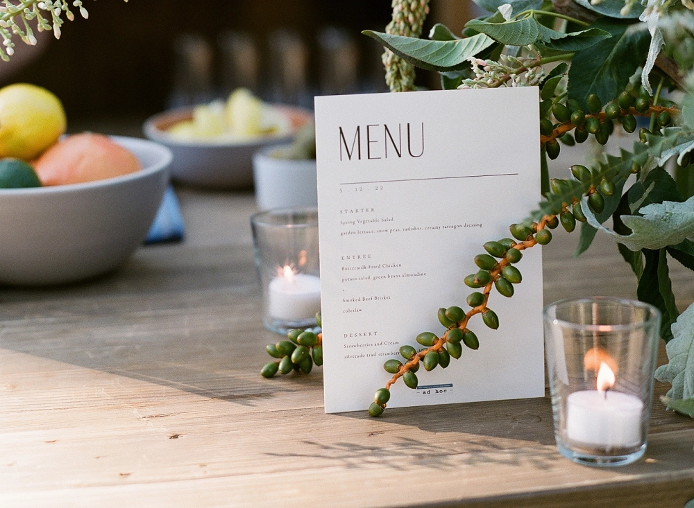 Vineyard event setup