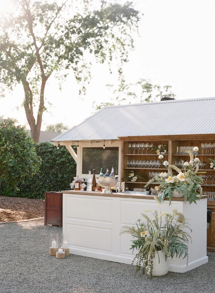 Winery event décor