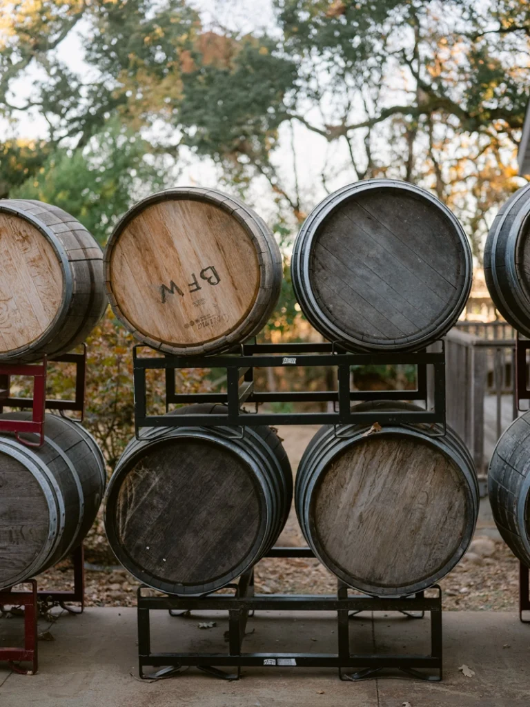 Sonoma wine barrels