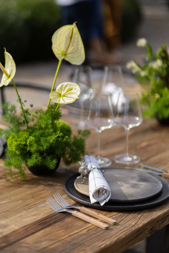 Winery event décor