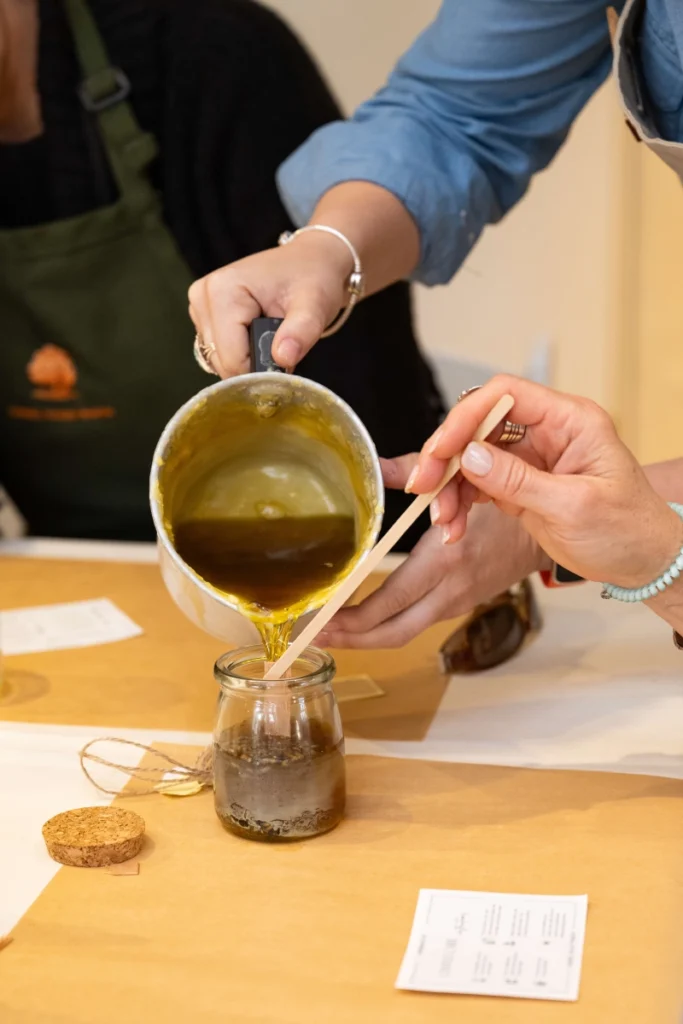 Beeswax candle workshop