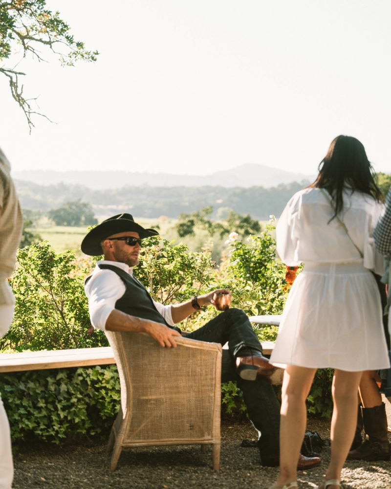Luxury winery event