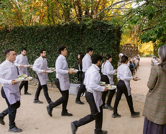 Outdoor winery event